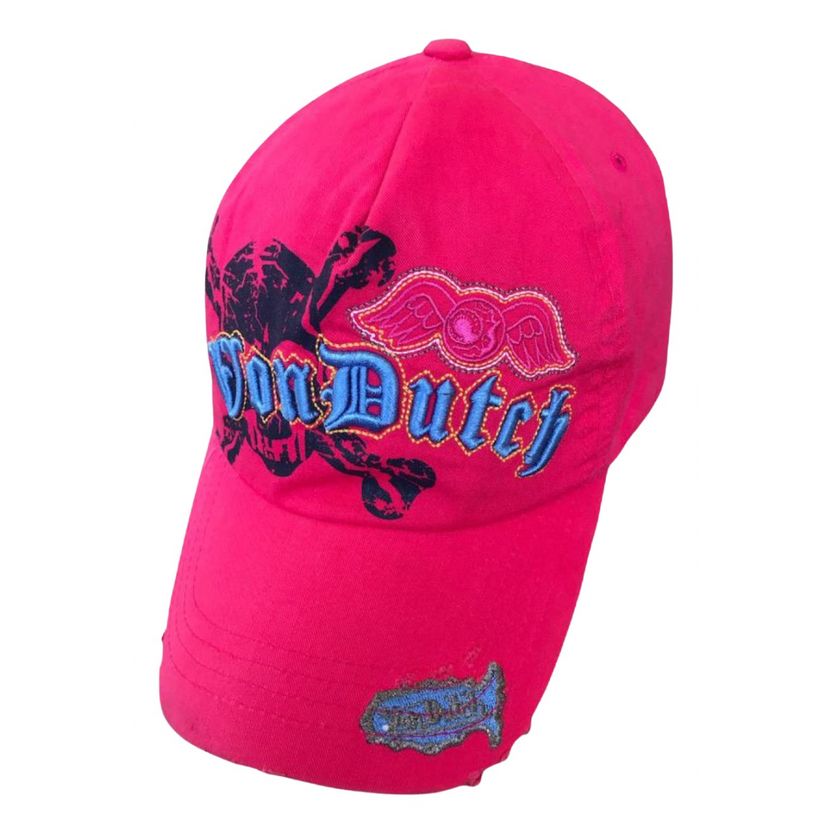 Cap VON DUTCH Pink size 57 cm in Cotton 